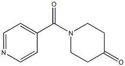 1-isonicotinoylpiperidin-4-one 化学構造式
