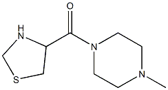 1-methyl-4-(1,3-thiazolidin-4-ylcarbonyl)piperazine Structure