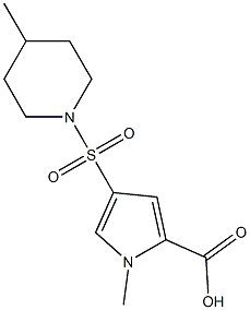 1-methyl-4-[(4-methylpiperidin-1-yl)sulfonyl]-1H-pyrrole-2-carboxylic acid