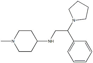 1-methyl-N-[2-phenyl-2-(pyrrolidin-1-yl)ethyl]piperidin-4-amine Struktur
