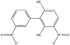 1-nitro-3-[(3-nitrophenyl)disulfanyl]benzene,,结构式