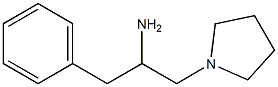 1-phenyl-3-(pyrrolidin-1-yl)propan-2-amine Structure