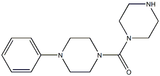 1-phenyl-4-(piperazin-1-ylcarbonyl)piperazine Struktur