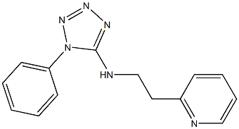 1-phenyl-N-[2-(pyridin-2-yl)ethyl]-1H-1,2,3,4-tetrazol-5-amine,,结构式