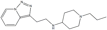 1-propyl-N-(2-{[1,2,4]triazolo[3,4-a]pyridin-3-yl}ethyl)piperidin-4-amine Struktur