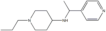 1-propyl-N-[1-(pyridin-4-yl)ethyl]piperidin-4-amine Struktur