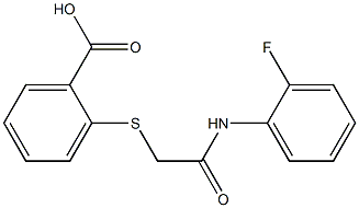2-({[(2-fluorophenyl)carbamoyl]methyl}sulfanyl)benzoic acid