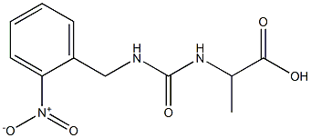 2-({[(2-nitrophenyl)methyl]carbamoyl}amino)propanoic acid Structure