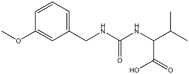 2-({[(3-methoxyphenyl)methyl]carbamoyl}amino)-3-methylbutanoic acid Struktur