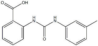 2-({[(3-methylphenyl)amino]carbonyl}amino)benzoic acid 化学構造式