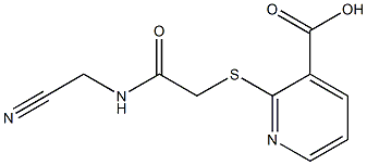 2-({[(cyanomethyl)carbamoyl]methyl}sulfanyl)pyridine-3-carboxylic acid Structure