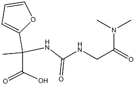 2-({[(dimethylcarbamoyl)methyl]carbamoyl}amino)-2-(furan-2-yl)propanoic acid|