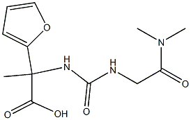  2-({[(dimethylcarbamoyl)methyl]carbamoyl}amino)-2-(furan-2-yl)propanoic acid