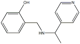 2-({[1-(pyridin-4-yl)ethyl]amino}methyl)phenol Structure
