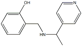 2-({[1-(pyridin-4-yl)ethyl]amino}methyl)phenol 结构式