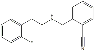 2-({[2-(2-fluorophenyl)ethyl]amino}methyl)benzonitrile Structure