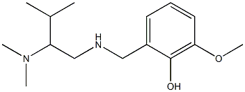 2-({[2-(dimethylamino)-3-methylbutyl]amino}methyl)-6-methoxyphenol,,结构式