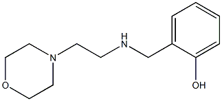 2-({[2-(morpholin-4-yl)ethyl]amino}methyl)phenol Struktur