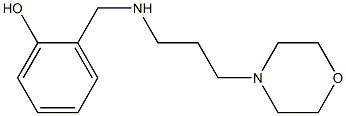 2-({[3-(morpholin-4-yl)propyl]amino}methyl)phenol 结构式