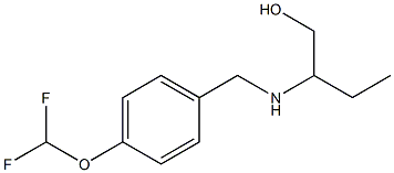 2-({[4-(difluoromethoxy)phenyl]methyl}amino)butan-1-ol Structure