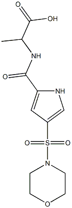 2-({[4-(morpholin-4-ylsulfonyl)-1H-pyrrol-2-yl]carbonyl}amino)propanoic acid