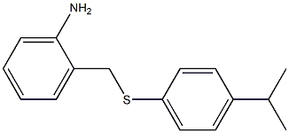 2-({[4-(propan-2-yl)phenyl]sulfanyl}methyl)aniline,,结构式