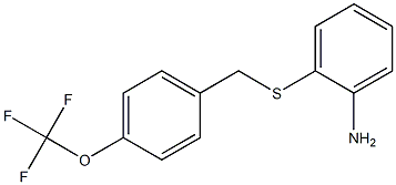 2-({[4-(trifluoromethoxy)phenyl]methyl}sulfanyl)aniline