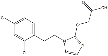 2-({1-[2-(2,4-dichlorophenyl)ethyl]-1H-imidazol-2-yl}sulfanyl)acetic acid