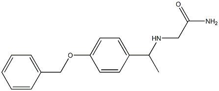  2-({1-[4-(benzyloxy)phenyl]ethyl}amino)acetamide