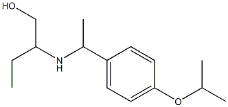 2-({1-[4-(propan-2-yloxy)phenyl]ethyl}amino)butan-1-ol Structure