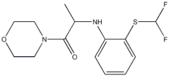 2-({2-[(difluoromethyl)sulfanyl]phenyl}amino)-1-(morpholin-4-yl)propan-1-one 化学構造式