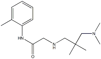 2-({2-[(dimethylamino)methyl]-2-methylpropyl}amino)-N-(2-methylphenyl)acetamide|
