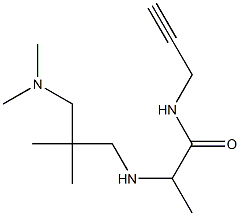 2-({2-[(dimethylamino)methyl]-2-methylpropyl}amino)-N-(prop-2-yn-1-yl)propanamide 结构式