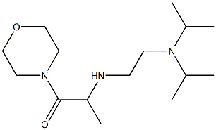 2-({2-[bis(propan-2-yl)amino]ethyl}amino)-1-(morpholin-4-yl)propan-1-one,,结构式