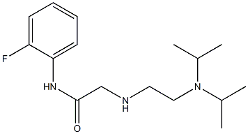 2-({2-[bis(propan-2-yl)amino]ethyl}amino)-N-(2-fluorophenyl)acetamide,,结构式