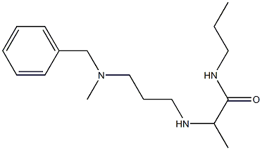 2-({3-[benzyl(methyl)amino]propyl}amino)-N-propylpropanamide Structure