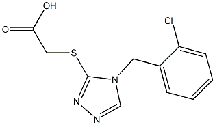 2-({4-[(2-chlorophenyl)methyl]-4H-1,2,4-triazol-3-yl}sulfanyl)acetic acid