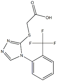 2-({4-[2-(trifluoromethyl)phenyl]-4H-1,2,4-triazol-3-yl}sulfanyl)acetic acid