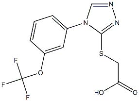  2-({4-[3-(trifluoromethoxy)phenyl]-4H-1,2,4-triazol-3-yl}sulfanyl)acetic acid