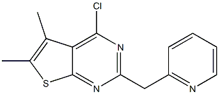 2-({4-chloro-5,6-dimethylthieno[2,3-d]pyrimidin-2-yl}methyl)pyridine