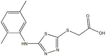 2-({5-[(2,5-dimethylphenyl)amino]-1,3,4-thiadiazol-2-yl}sulfanyl)acetic acid