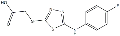 2-({5-[(4-fluorophenyl)amino]-1,3,4-thiadiazol-2-yl}sulfanyl)acetic acid