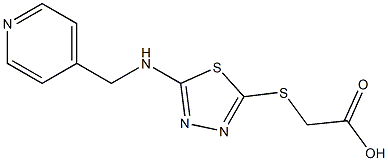 2-({5-[(pyridin-4-ylmethyl)amino]-1,3,4-thiadiazol-2-yl}sulfanyl)acetic acid