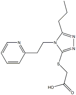 2-({5-propyl-4-[2-(pyridin-2-yl)ethyl]-4H-1,2,4-triazol-3-yl}sulfanyl)acetic acid