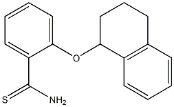 2-(1,2,3,4-tetrahydronaphthalen-1-yloxy)benzene-1-carbothioamide,,结构式