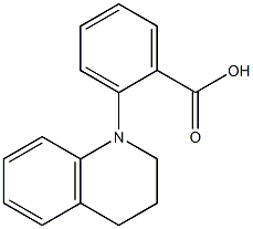 2-(1,2,3,4-tetrahydroquinolin-1-yl)benzoic acid,,结构式