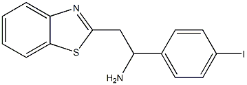 2-(1,3-benzothiazol-2-yl)-1-(4-iodophenyl)ethan-1-amine Struktur