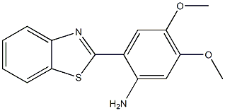 2-(1,3-benzothiazol-2-yl)-4,5-dimethoxyaniline 结构式