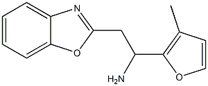 2-(1,3-benzoxazol-2-yl)-1-(3-methylfuran-2-yl)ethan-1-amine,,结构式