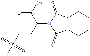 2-(1,3-dioxo-octahydro-1H-isoindol-2-yl)-4-methanesulfonylbutanoic acid Structure